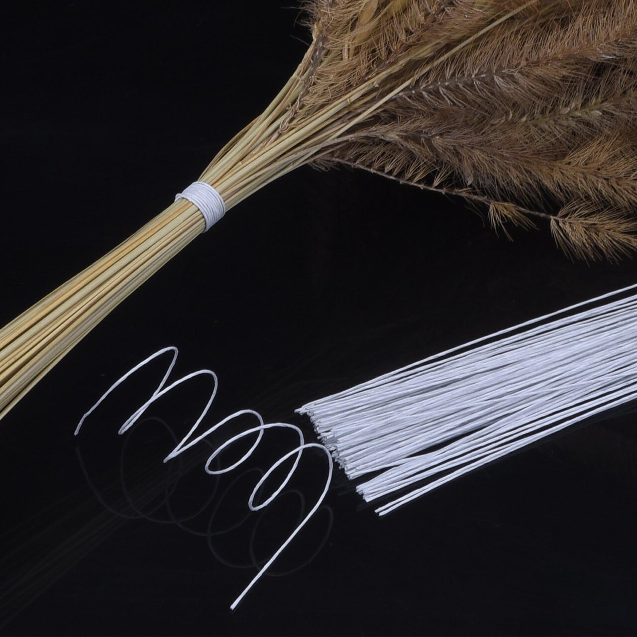 100-Pack 14" 26-Gauge Green Floral Wire for Stems, Bouquets & Crafts